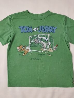 Boy's S Old Navy Tom and Jerry Green Graphic Tee